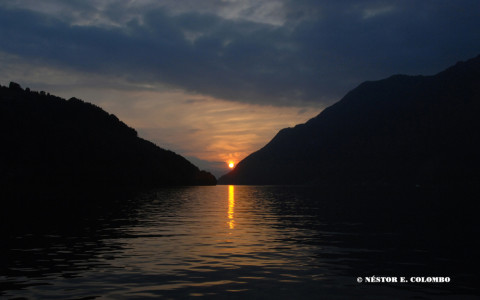 Sunset on Lake Lucerne