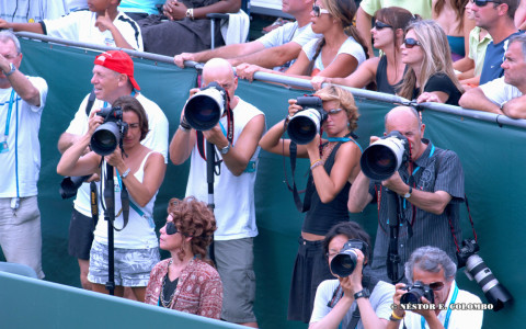 Photographers at the Sony Ericsson Open